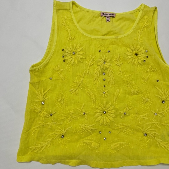 Juicy Couture - lace embroidered bling crop - size XS - Picture 3 of 8